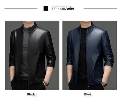 Chaqueta de Cuero PU Estilo Ejecutivo con Solapa - Otoño - Image 10
