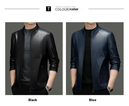 Chaqueta de Cuero PU Estilo Ejecutivo con Solapa - Otoño - Image 10