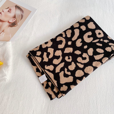 Bufanda Leopardo Moda Europa América - Cálida y Versátil para Mujer - Image 23