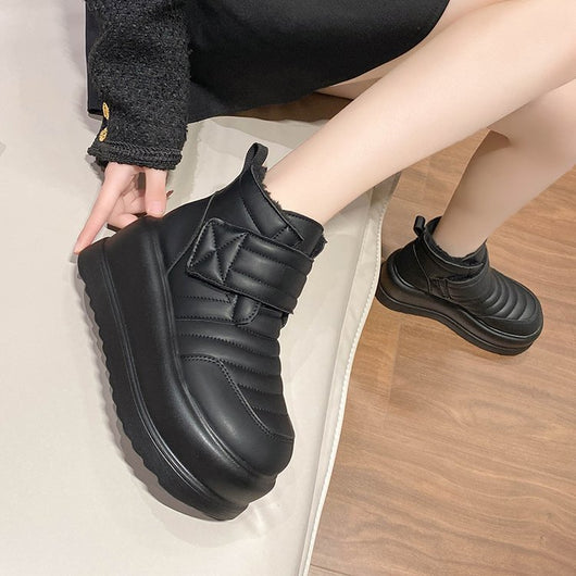 Zapatillas Plataforma Gruesa Antideslizantes con Forro Térmico para Mujer - Image 11