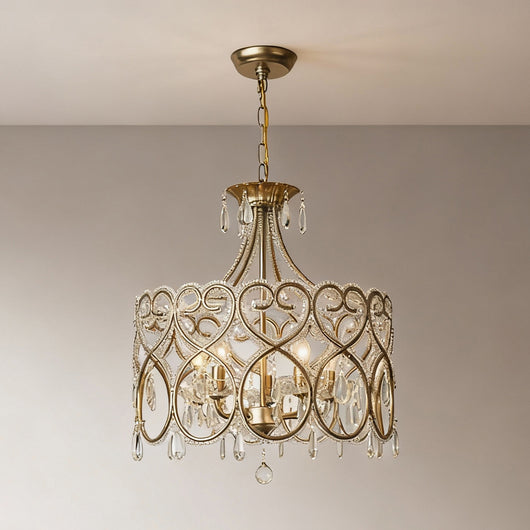 Lámpara de Araña de Cristal Envejecido - Lujo Francés para Sala de Estar - Image 12