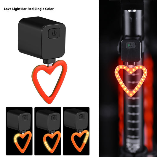 Luz Trasera LED para Bicicleta con Indicador de Seguridad Nocturna - Image 8