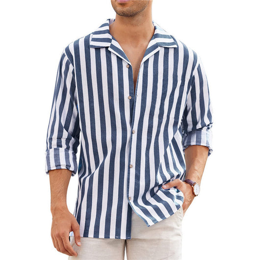 Camisa Cuadros Británica Elástica Suelta Manga Larga Solapa Estampada - Image 21