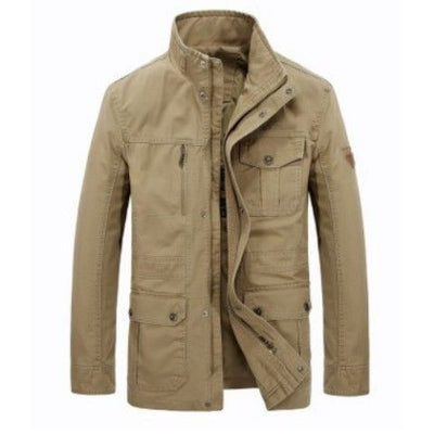 Chaqueta Casual Hombre Cuello Mao Bolsillos Múltiples - Image 8