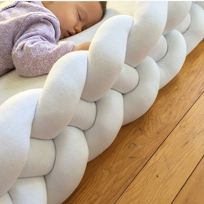 Protector de Cama Trenzado Anudado para Niños - Barrera de Seguridad Decorativa - Image 18