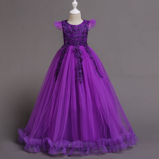 Vestido Elegante Infantil de Verano para Presentaciones de Piano - Image 14