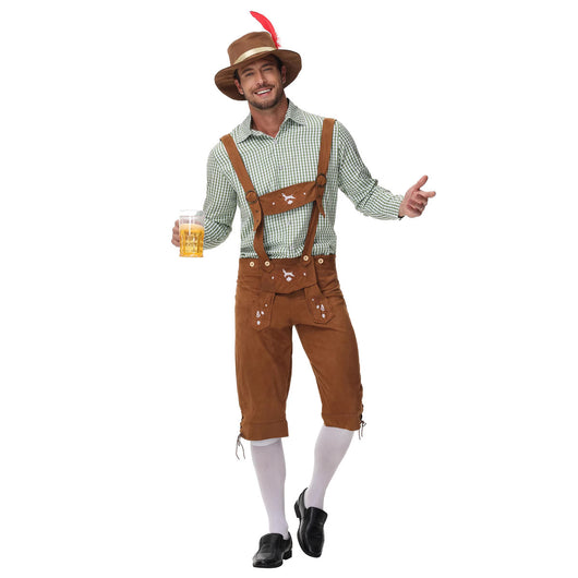 Peto de Cuadros para Festivales de Cerveza - Estilo Tradicional Hombre - Image 4