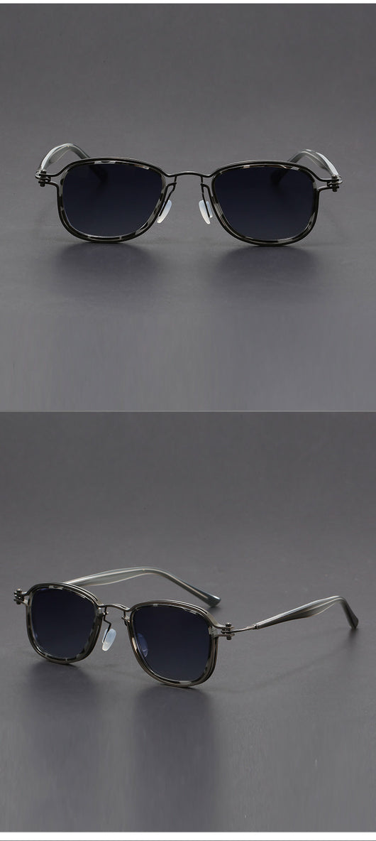 Gafas de Sol Retro Marco Cuadrado Metal - Image 13