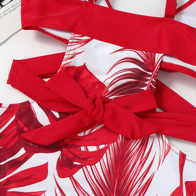 Bikini Triangular Sexy con Diseño de Flores y Cordones Ajustables - Image 7