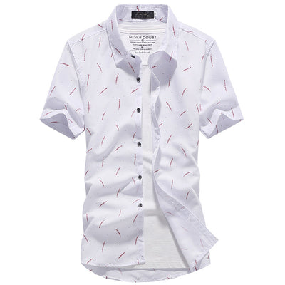 Camisa Manga Corta Slim Fit Estilo Coreano para Hombre - Image 3