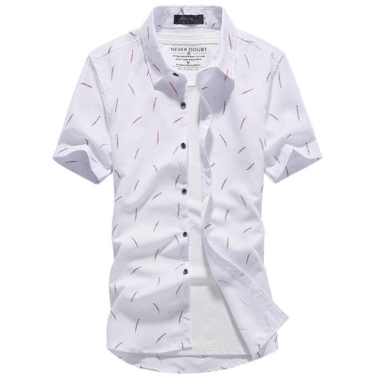 Camisa Manga Corta Slim Fit Estilo Coreano para Hombre - Image 3