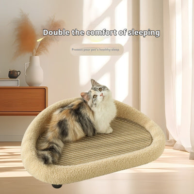 Sofá Rascador para Gatos con Sisal Integrado y Control de Caspa