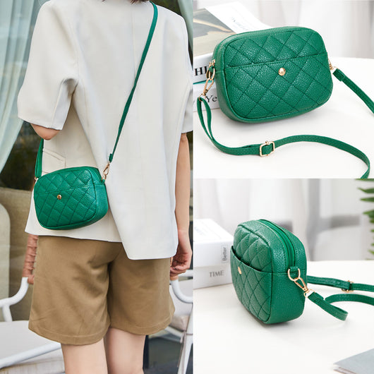 Bolso Bandolera de Hombro Único con Textura Mate