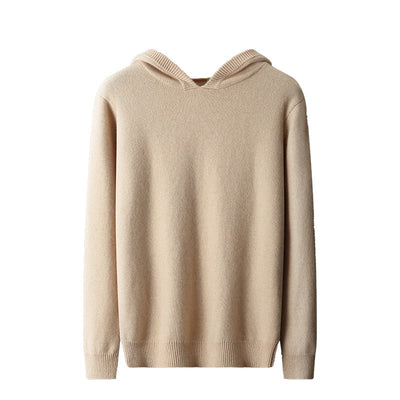 Suéter Hoodie de Cachemira Grueso Holgado para Hombre - Image 2
