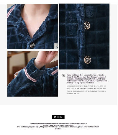 Cardigan Pijama de Forro Polar para Hombre - Abrigo Cálido Coral - Image 32
