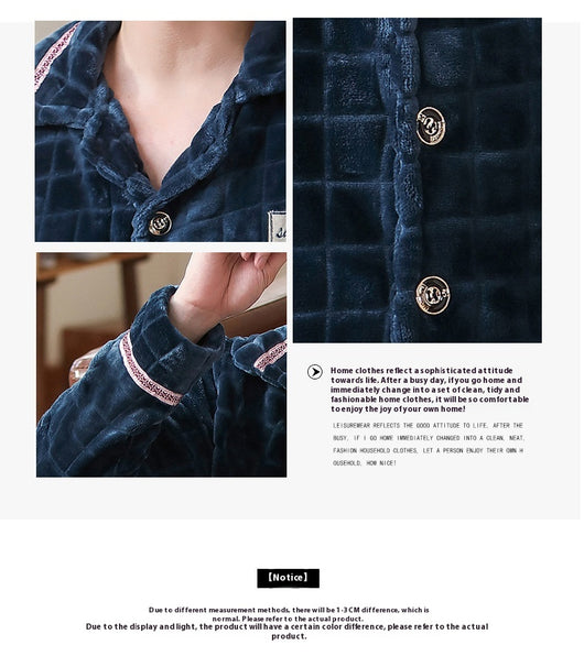 Cardigan Pijama de Forro Polar para Hombre - Abrigo Cálido Coral - Image 32