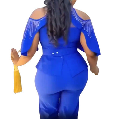 Conjunto Profesional Blusa y Pantalón Ancho - Image 4