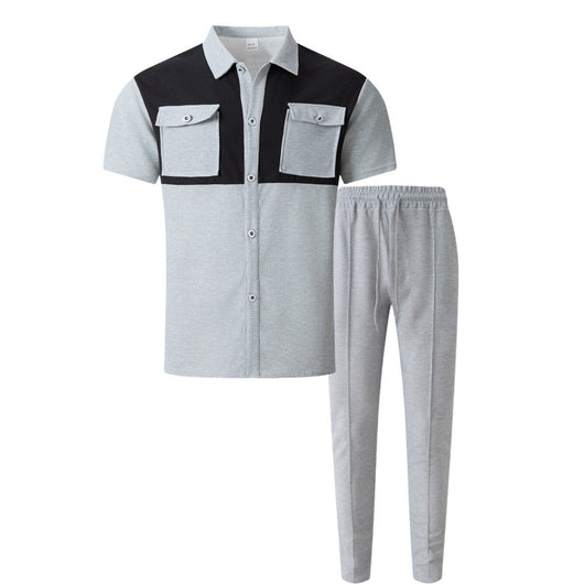 Conjunto de Dos Piezas: Camisa y Pantalón con Bloques de Color - Image 15