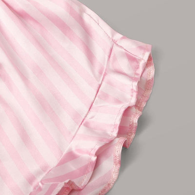 Conjunto de Lencería Satinada a Rayas - Image 7