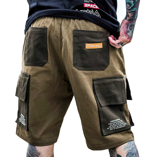 Shorts Juveniles con Letras Estampadas y Costuras en Contraste - Image 8
