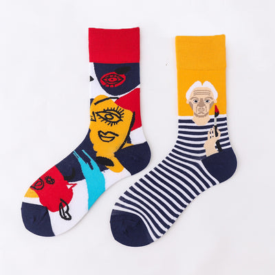 Calcetines Unisex Estampado Animal Abstracto en Algodón - Image 39