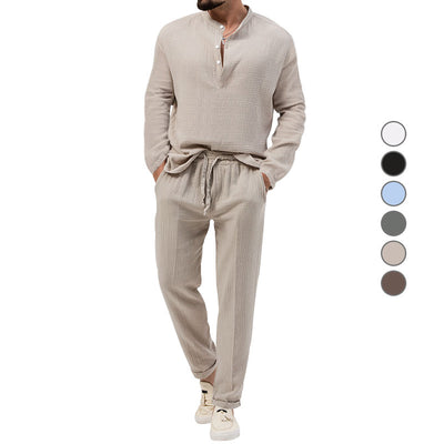 Conjunto Casual de 3 Piezas: Camiseta Manga Larga, Camisa y Pantalones - Image 3