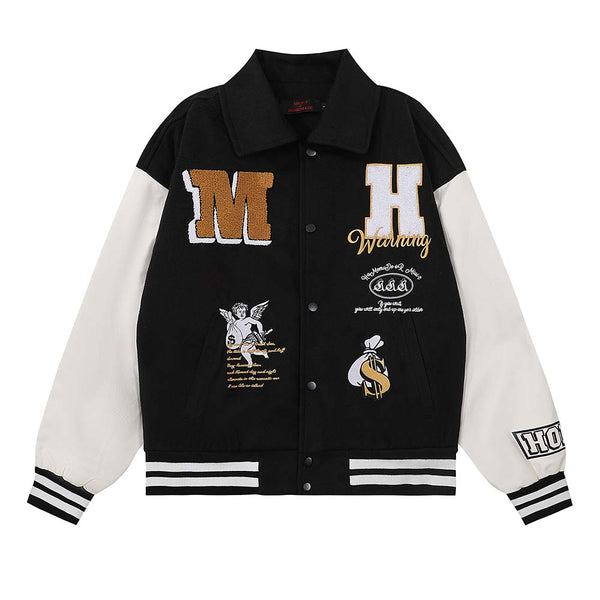 Chaqueta Deportiva para Hombre con Bordados y Contraste de Colores - Image 3