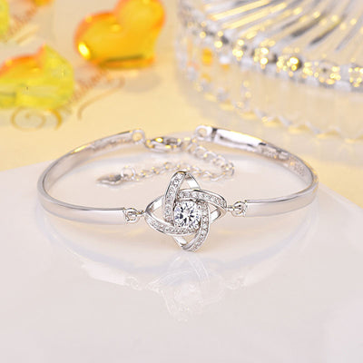 Pulsera de Plata Esterlina 925 con Trébol de Cuatro Hojas - Image 9