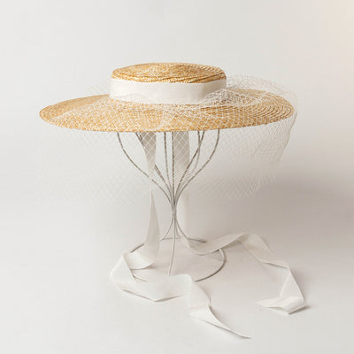 Sombrero de Paja Ligero Ala Ancha con Malla - Image 4