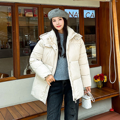 Abrigo Acolchado Estilo Coreano con Capucha - Algodón Premium Británico - Image 2