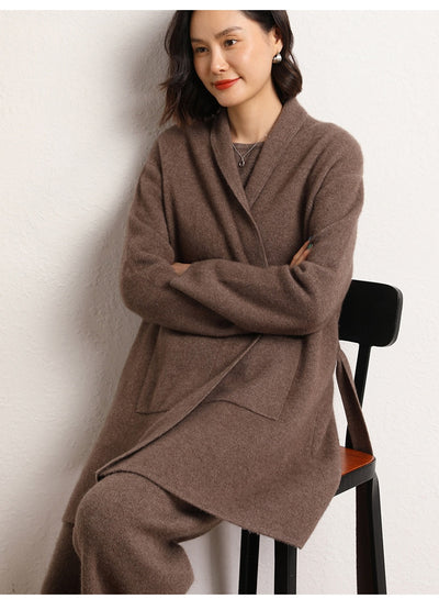 Abrigo Tejido de Largo Medio para Mujer - Colección Otoño Invierno - Image 13