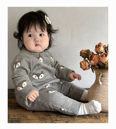 Mameluco Tejido para Bebé con Diseño de Animales en Lana - Image 14