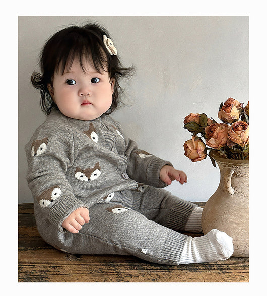 Mameluco Tejido para Bebé con Diseño de Animales en Lana - Image 14