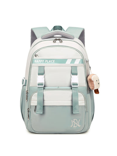 Mochila Escolar Preppy Minimalista Resistente a Manchas - Image 9