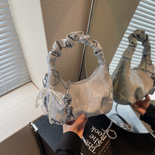 Bolso Bandolera Wild Chain con Pliegues Exquisitos