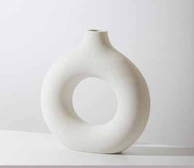Jarrón Redondo de Cerámica Artesanal Decorativo - Image 3