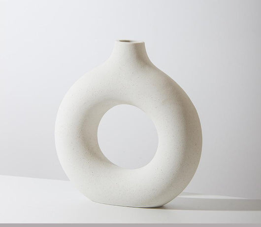 Jarrón Redondo de Cerámica Artesanal Decorativo - Image 3
