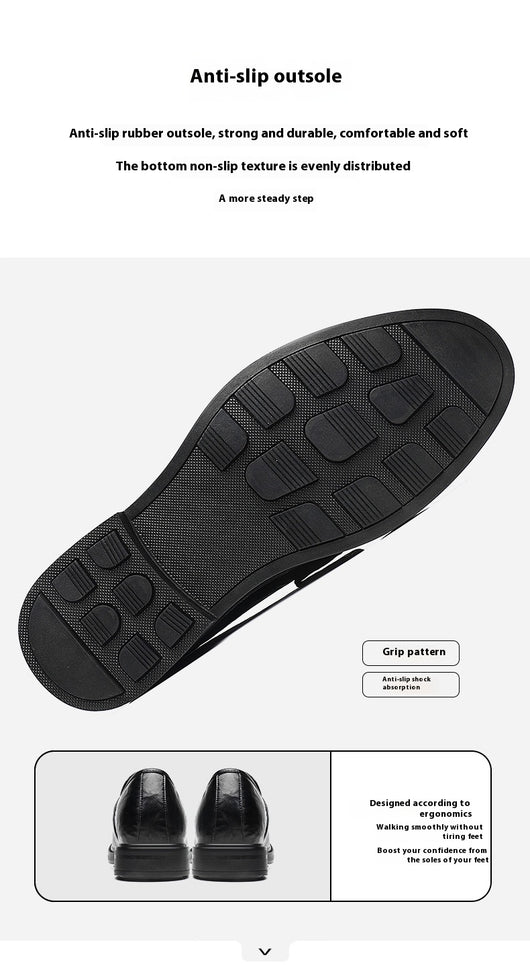 Zapatos de Cuero Slip-On Elevados para Negocios Casuales - Image 15