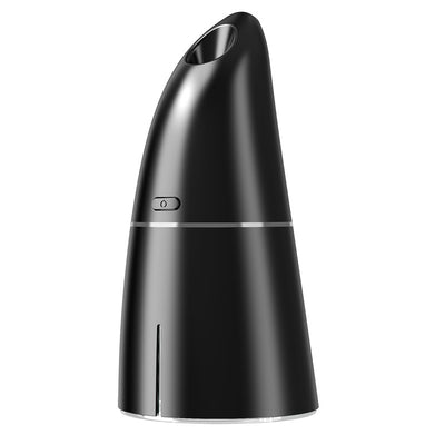 Red columnar USB mini humidifier with a power button and top mist outlet, designed for small spaces. - Image 12