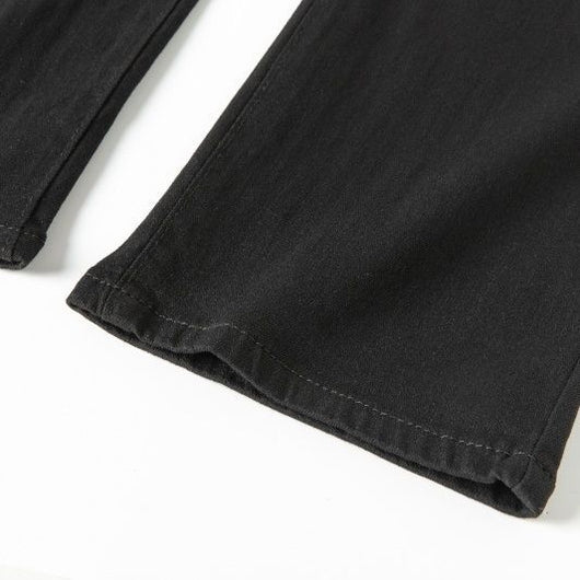 Pantalón Cigarette Retro Cintura Alta Crop Stretch Denim - Image 12