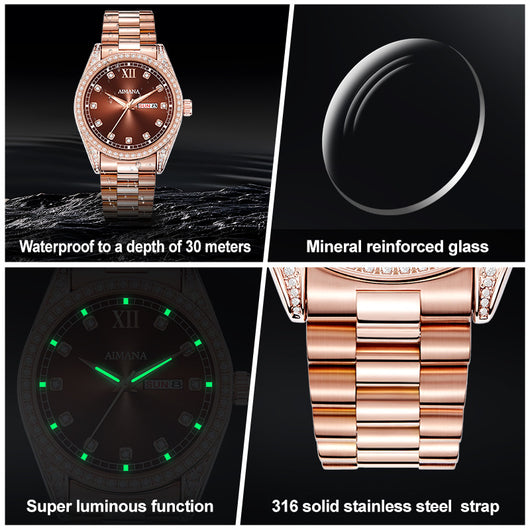 Reloj de Mujer Diamond Disc Cuarzo Serie Log - Image 4