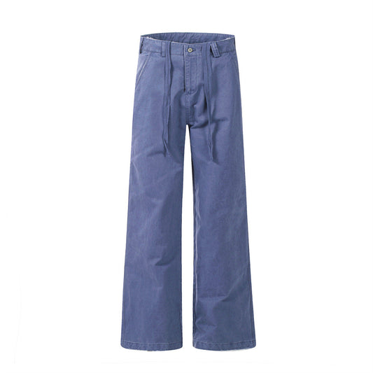 Pantalones Bootcut Anchos de Talle Alto en Colores Sólidos
