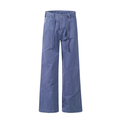 Pantalones Bootcut Anchos de Talle Alto en Colores Sólidos