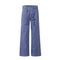 Calça Bootcut Larga de Cintura Alta em Cores Sólidas