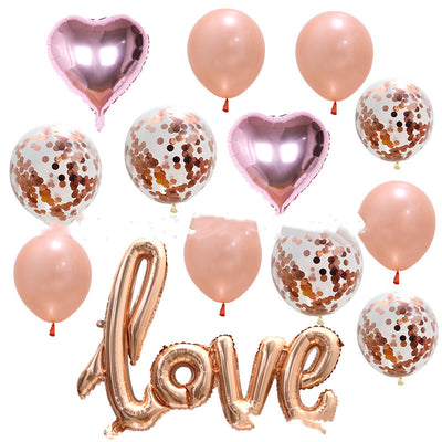 Juego de Globos Confesión de Amor Gigante con Lentejuelas de Aluminio - Image 2