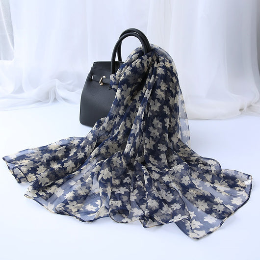 Pañuelo de Seda Decorativo Versátil para Mujer - Image 29