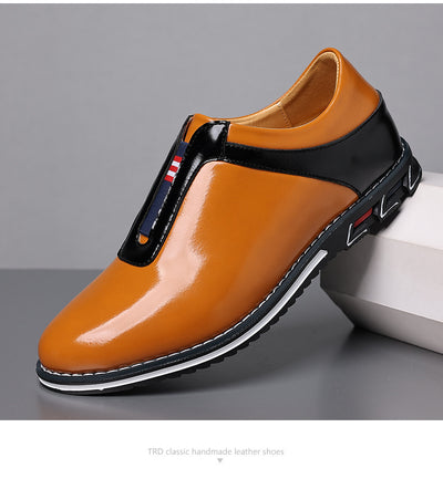 Zapatos Casuales de Cuero para Hombre en Colores Sólidos - Image 6