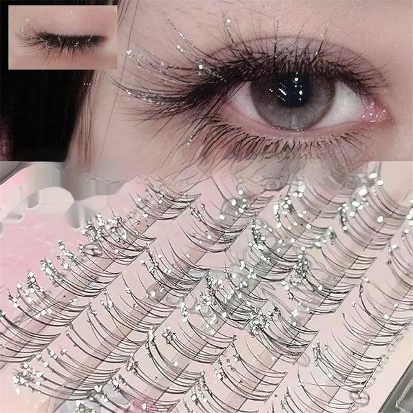 Pestañas Postizas Voluminosas con Efecto Diamante Brillante