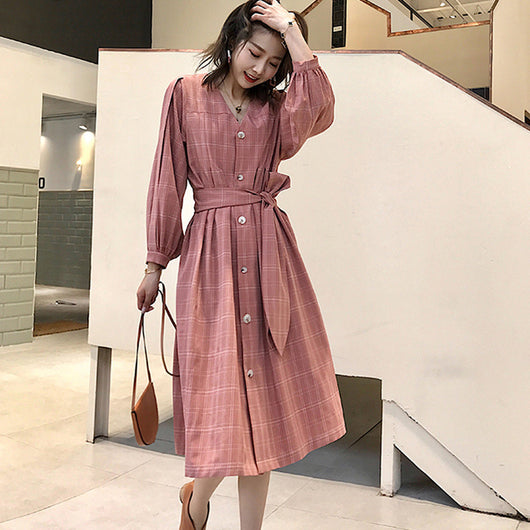 Vestido Retro Primera Amor - Conjunto para Niña Inicio de Otoño