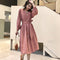 Vestido Retro Primera Amor - Conjunto para Niña Inicio de Otoño